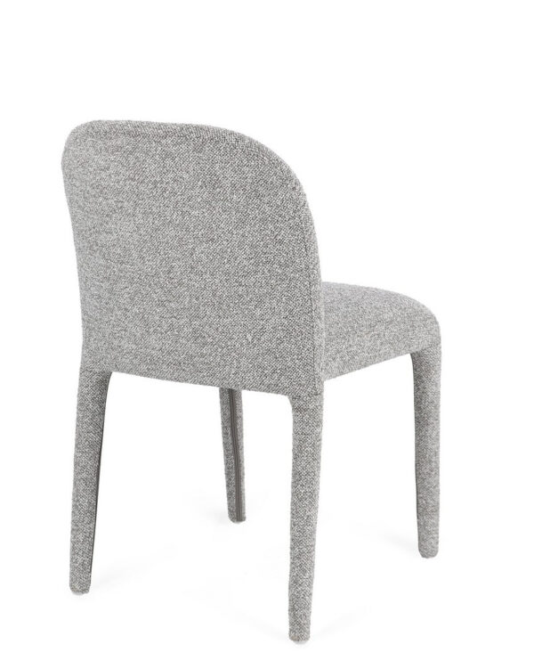 Set 2 scaune dining gri din tesatura boucle Antara - imagine 4