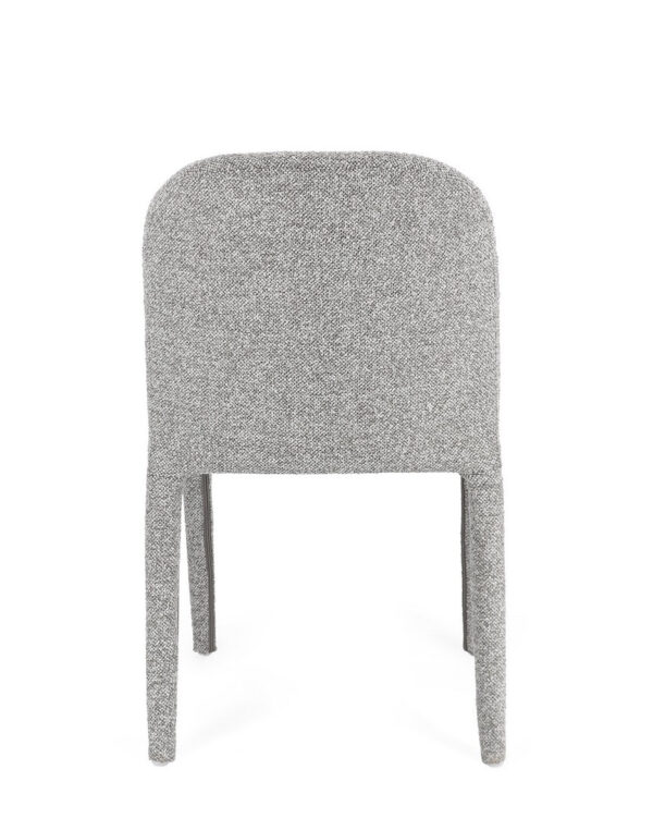 Set 2 scaune dining gri din tesatura boucle Antara - imagine 5