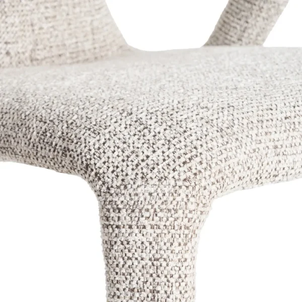 Set 2 scaune dining gri dechis din tesatura Lauris - imagine 8