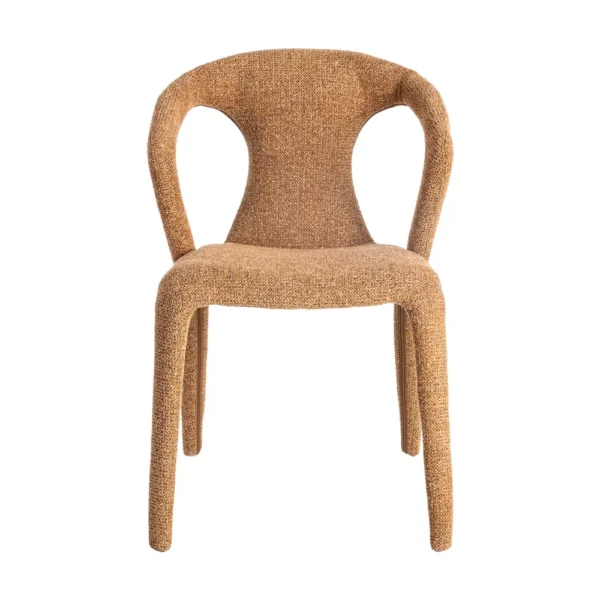 Set 2 scaune dining caramizii din tesatura Lauris - imagine 3