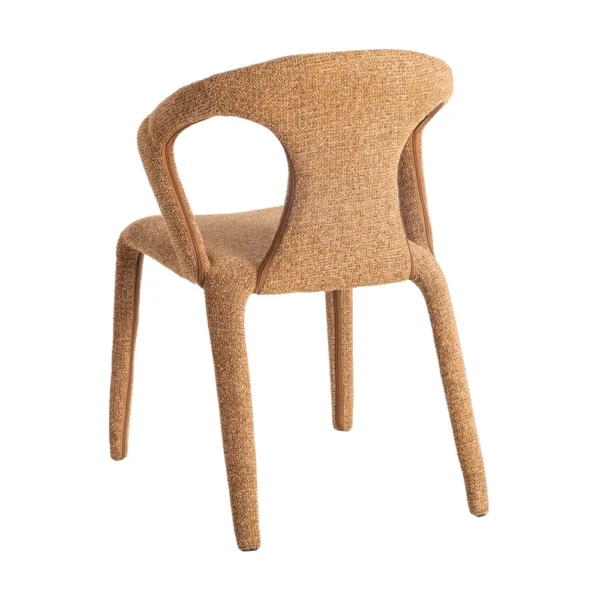 Set 2 scaune dining caramizii din tesatura Lauris - imagine 5