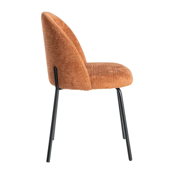 Set 2 scaune dining caramizii din tesatura Karol - imagine 4
