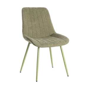 Set 2 scaune dining verde olive din tesatura Thomas