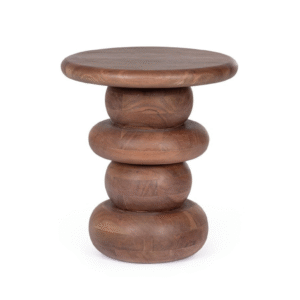 Masa laterala maro din lemn de mango Lopez