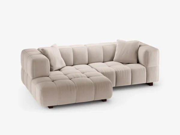 Coltar extensibil bej din catifea Puma Left - imagine 3