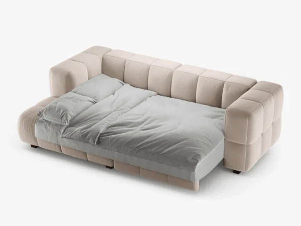 Coltar extensibil bej din catifea Puma Left - imagine 2