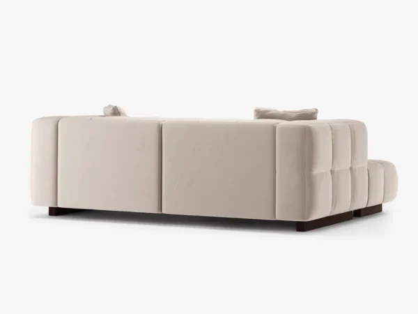Coltar extensibil bej din catifea Puma Left - imagine 5