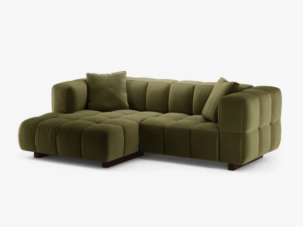 Coltar extensibil verde din catifea Puma Left - imagine 4