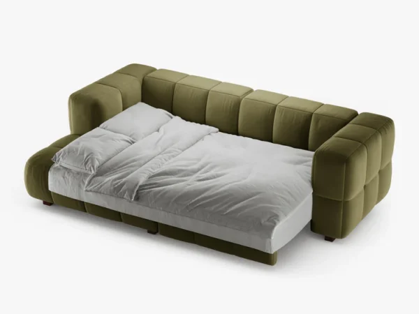 Coltar extensibil verde din catifea Puma Left - imagine 2