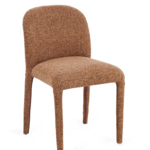 Set 2 scaune dining caramizii din tesatura boucle Antara