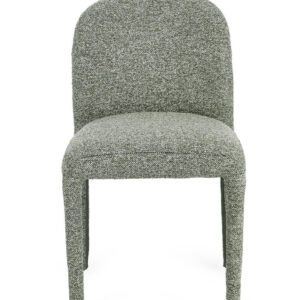 Set 2 scaune dining verde din tesatura boucle Antara