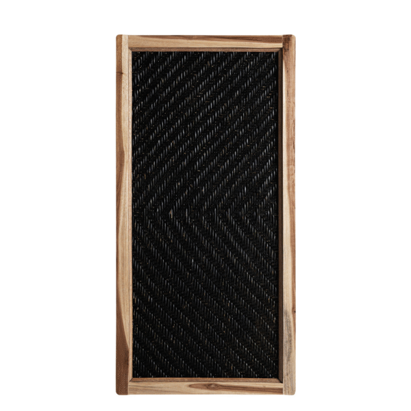 Decoratiune de perete maro/neagra din ratan si fibre naturale Joico Black