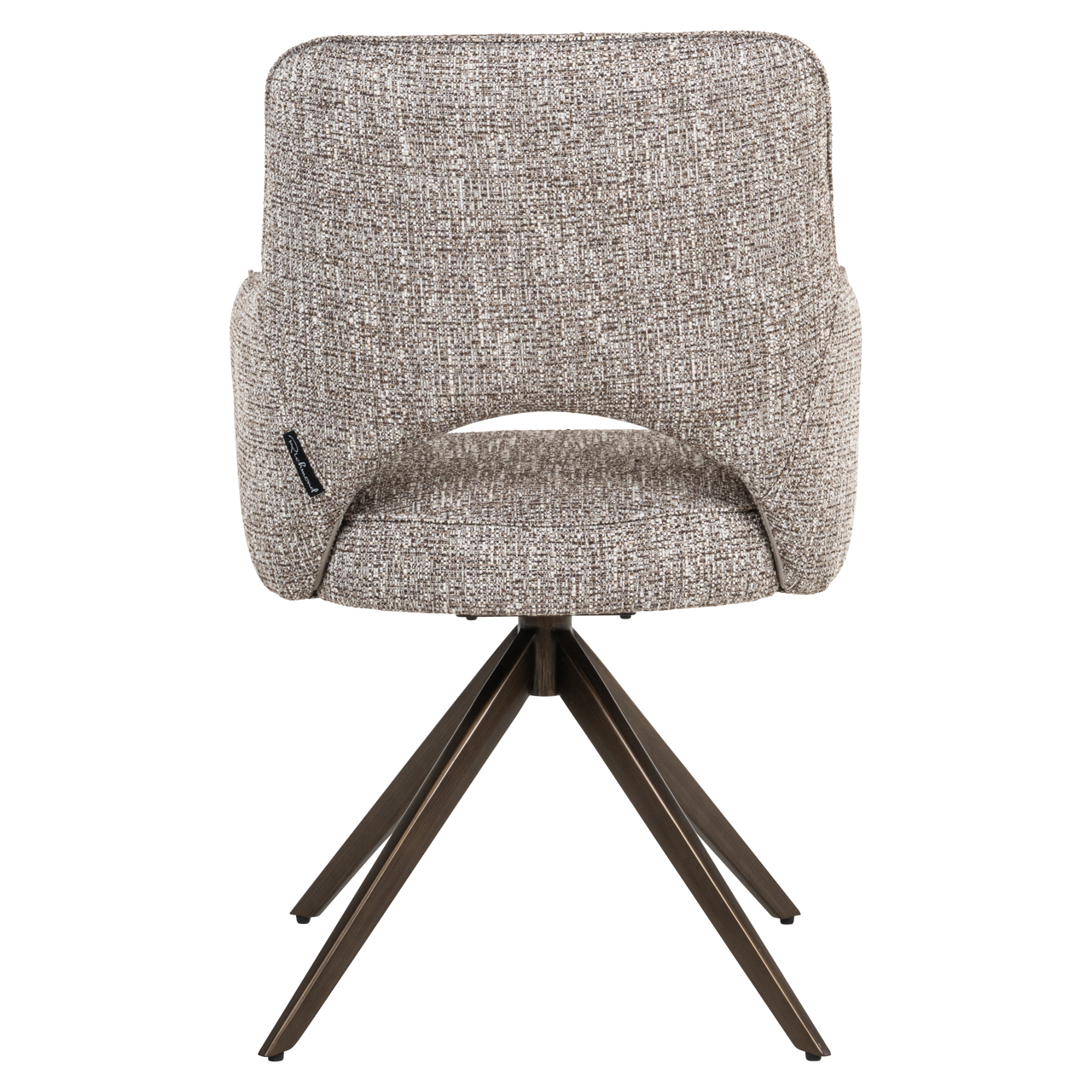 Scaun dining rotativ grej din tesatura Ginerva - imagine 4