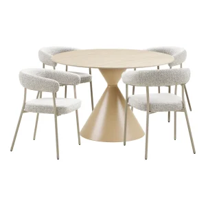 Set masa dining Annecy si 4 scaune Trivio