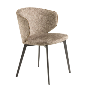 Scaun dining maro/antracit din tesatura si otel Pablo