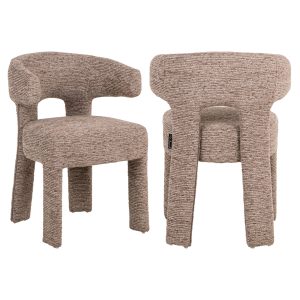 Scaun dining maro din tesatura chenille Nerio