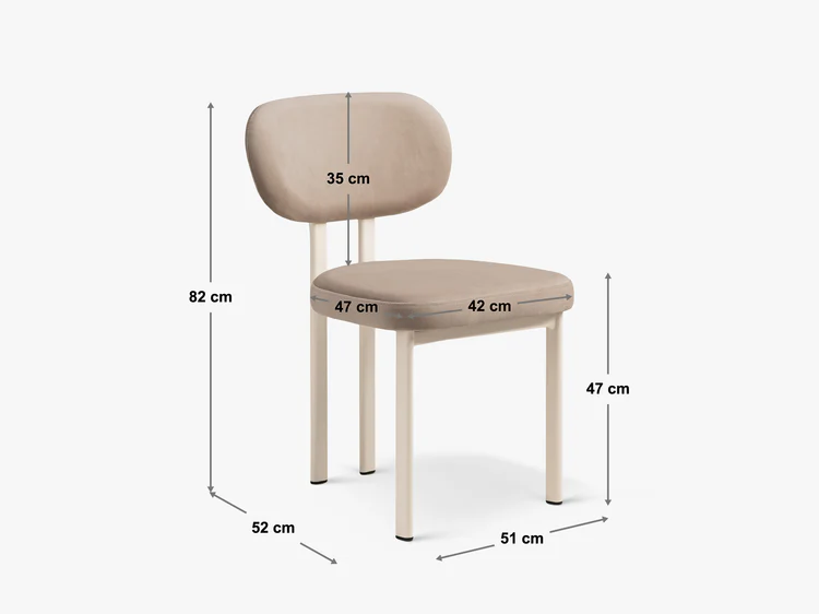 Set 2 scaune dining roz flamingo din catifea Sam - imagine 5